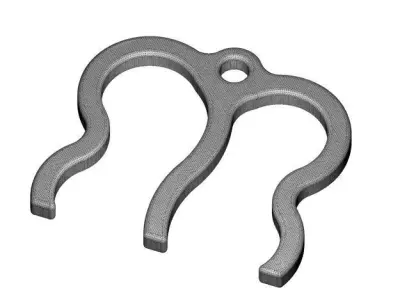 Classic Letter M - Pendant 3D print model