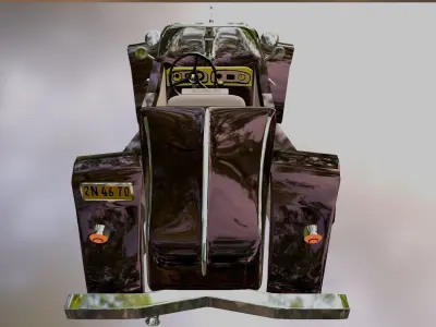 car old Low-poly 3D model