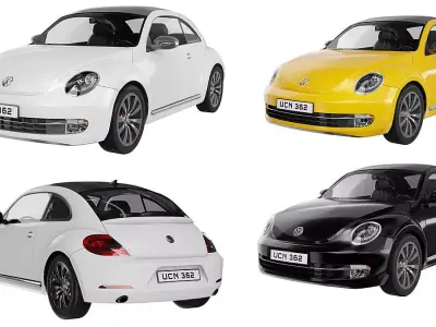 Volkswagen Beetle BLENDER 3D Model Cycles 3D model