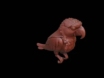 Parrot Animal Sculpture 3D print model