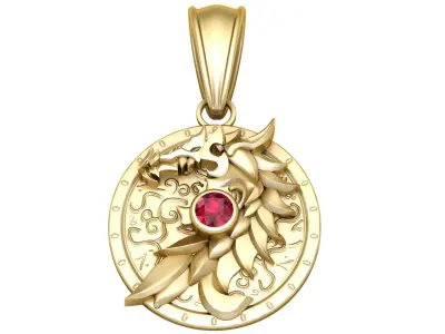 Ruby-Eyed Dragon Talisman 3D print model