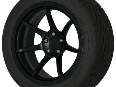 Anovia Kano Aftermarket Wheel Low-poly 3D model