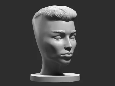 human woman head modern sculpture 3d print model 110 3D print model