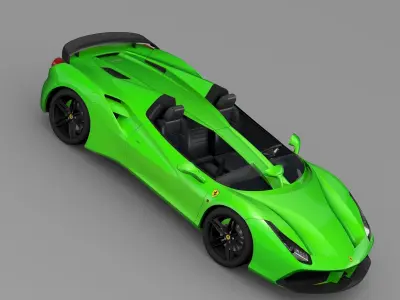Ferrari 488 Speedster 2016 3D model