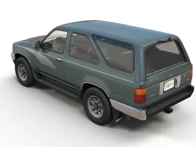Toyota 4Runner 2 door Low-poly 3D model