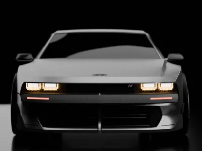 Hyundai N Vision 74 Concept Car 3D model