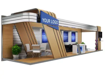  Booth Exhibition Stand a430 3D model