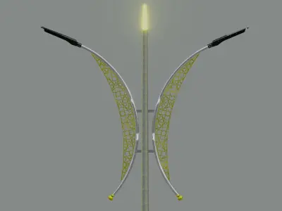 Decorative Lighting Pole Type-7 3D model