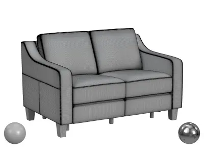 Sigmund Power Inclining Loveseat 3D model