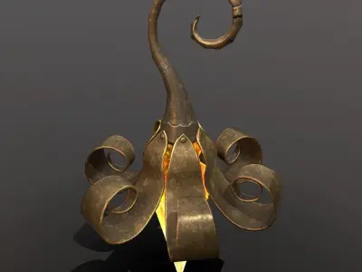 hanging lamp Free low-poly 3D model