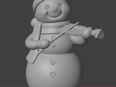 Christmas snowman decoration 3D print model