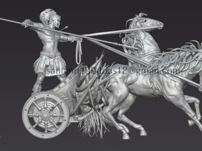 Roman Warrior 3d Print Model 3D print model