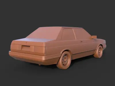 Volkswagen Fox 1989 3D print model