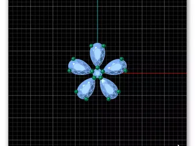 free pear jewelry earring Free 3D print model