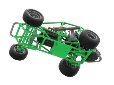 Midget car Base Scale 1 to 25 3D print model