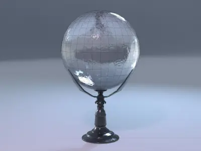 Low Poly Crystal Ball Low-poly 3D model