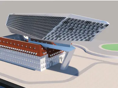 Antwerp Port House 3D model