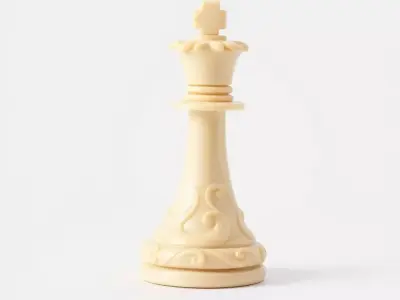 Ivory Chess King model pack Low-poly 3D model