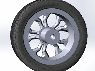 Wheel style 451 20inch for scale model  3D print model