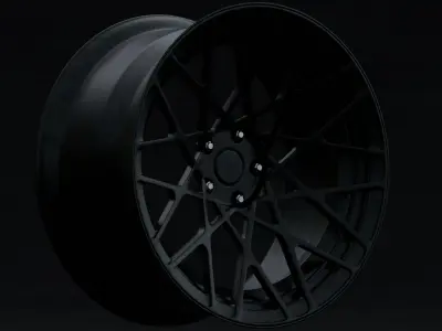 Rotiform BLQ Aftermarket Wheel Low-poly 3D model