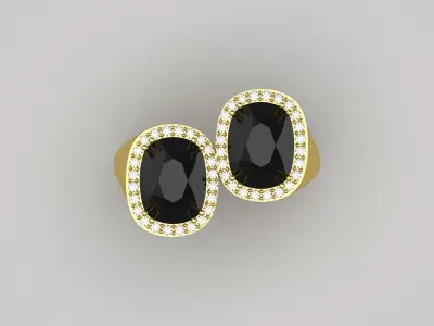 woman diamond ring jr00089 3D print model