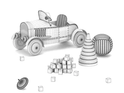  children toys 3D model