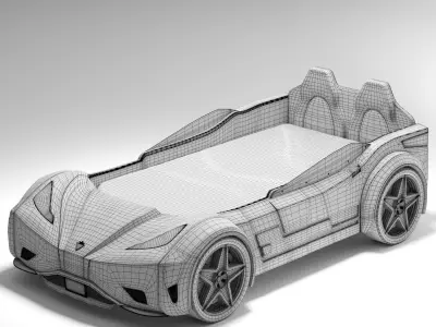 Cilek Gts car bed 3D model