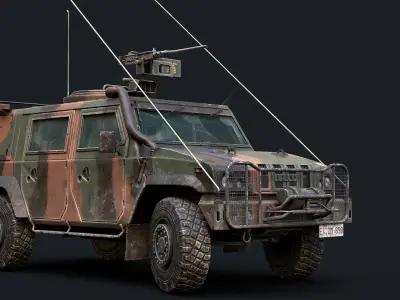 Iveco LMV Lince  Low-poly 3D model