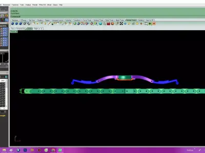 Luxury Metal Watch Bracelet with Deployant Clasp 80a 3D print model