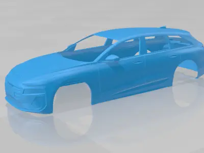 Audi A6 Avant e-tron 2025 - Body Car STL Model 3D print model