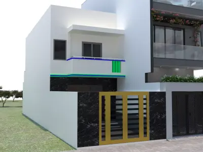 2-storey townhouse 3D model