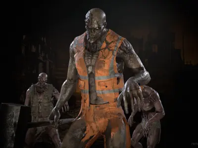 UrbanZombie1 unit1 for pack Low-poly 3D model