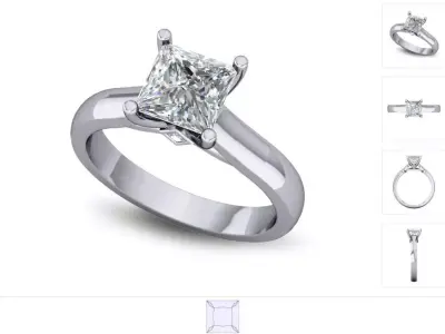 Women ring 3dm stl render detail 3D print model 19