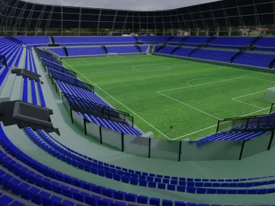 Football Stadium 3D model shop