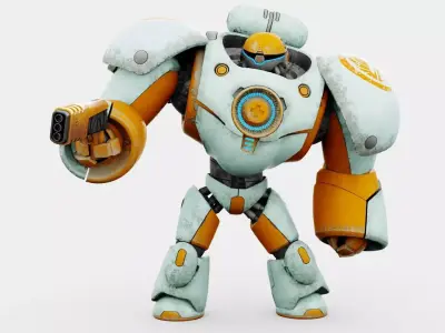 WARRIOR-X1  Rigged for Unreal Engine - Unity - MIXAMO 3D model