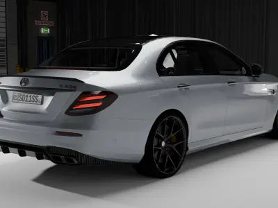 Mercedes Benz E63S AMG W213 Low-poly 3D model