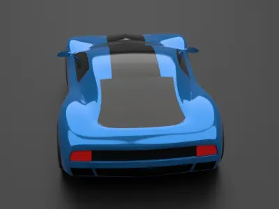 Racing car Low-poly 3D model from CGTrader