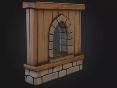 Arched Frame Mystery Low-poly 3D model