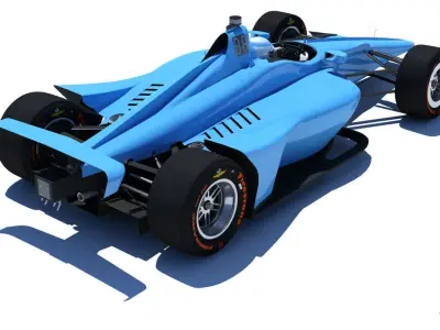 Indycar 2018 - Oval version 3D model