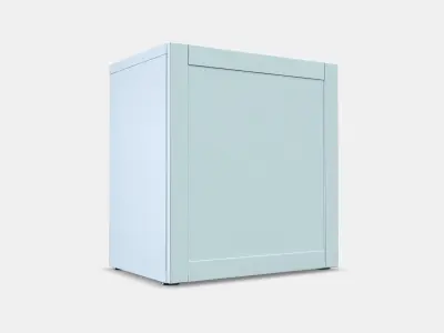 BESTA Shelf unit with door 61 Low-poly 3D model
