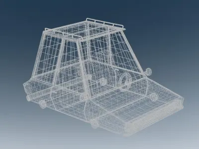 Car cartoon 3D model