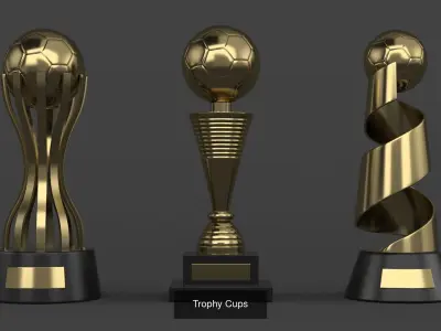 Gold Trophy Cups Collection