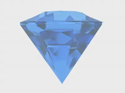 Blue Diamond Free 3D Model Free 3D model
