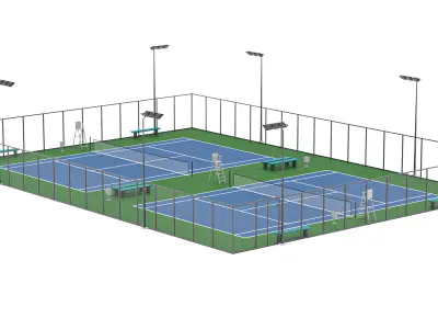 Tennis Court 5 3D model