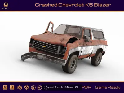Crashed Cars 3D Model Pack