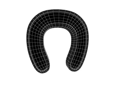 Horseshoe v1 002 Low-poly 3D model