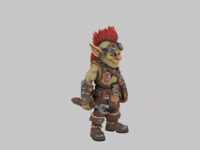 Vibrant Detailed 3D Model of World of  Goblin Engineer 3D model
