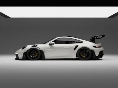 Porsche GT3 RS 2023 3D model
