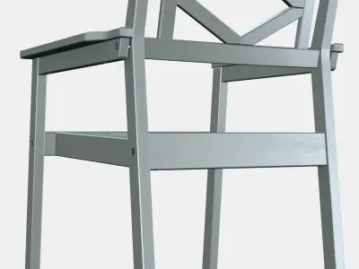 BONDHOLMEN armchairoutside Low-poly 3D model