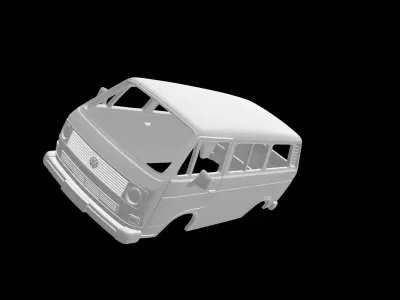 Volkswagen Transporter T3 3D print model